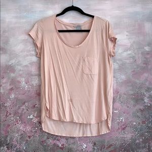 basic pink tee with pocket!